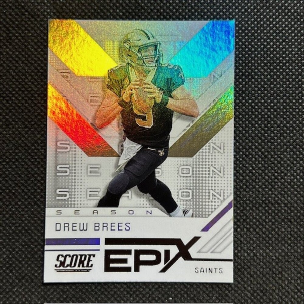 2019 Panini Score Epix Holo Drew Brees #ES-4 Season New Orleans Saints HOF